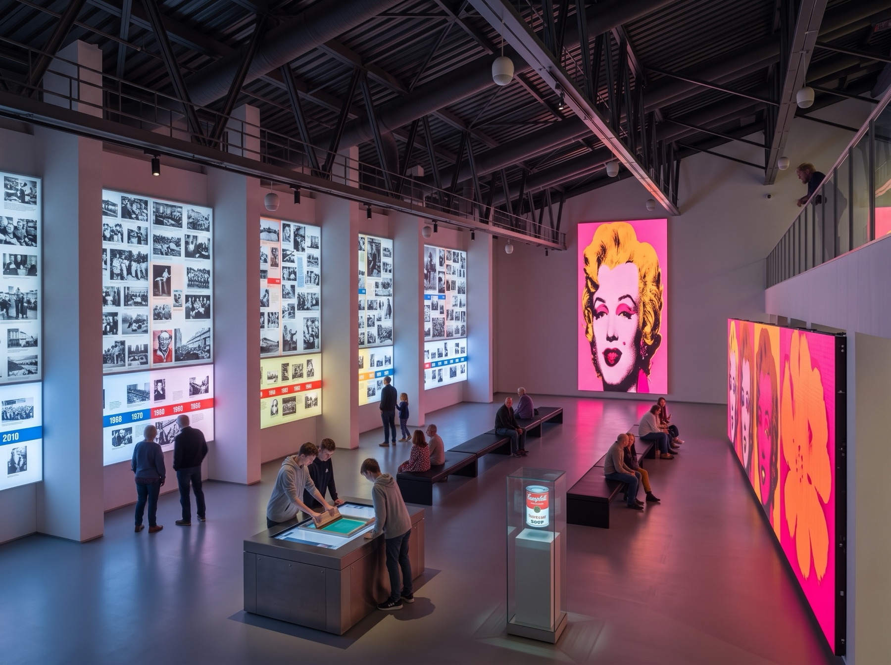 Hala zariadená ako expozícia